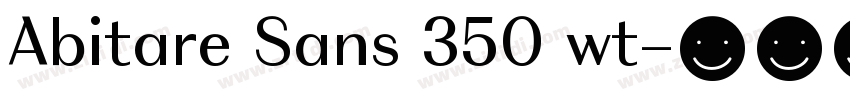 Abitare Sans 350 wt字体转换